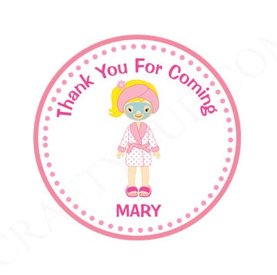Spa Goody Bags, Spa Favor Bags, Spa Party Bags, Spa Party Bags, Spa Birthday,  Spa Girl With Mask (121916344P)
