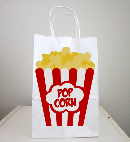 Movie Party Goody Bags, Popcorn Goody Bags, Popcorn Favor Bags, Popcorn Gift Bags