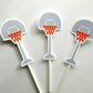 Basketball Cupcake Toppers, Basketball Hoop Cupcake Toppers