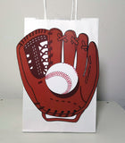 Baseball Cupcake Toppers, Baseball Glove Cupcake Toppers, Baseball Mitt Cupcake Toppers