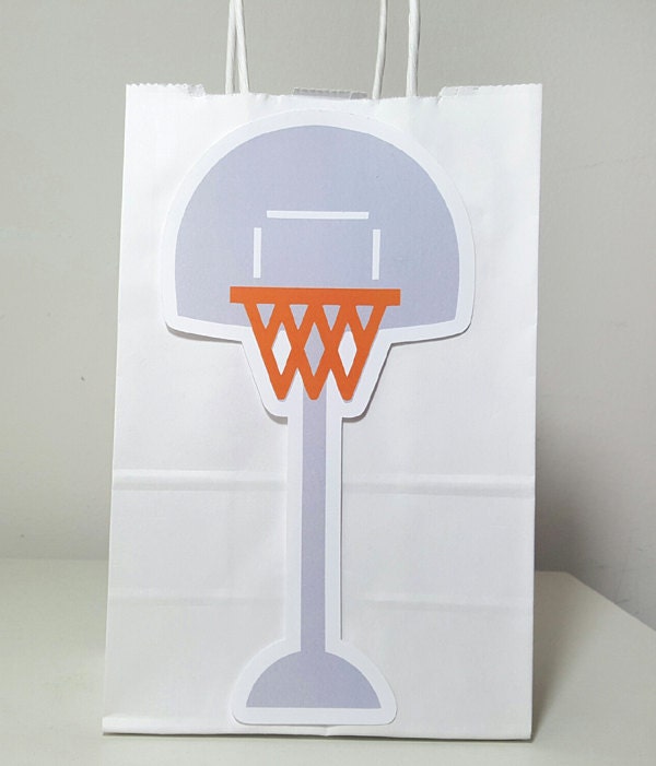 Basketball Cupcake Toppers, Basketball Hoop Cupcake Toppers