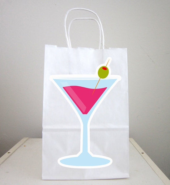 Bachelorette Party Goody Bags, Bachelorette Party Favor Bags, Bachelorette Gift Bags, Martini Goody Bags