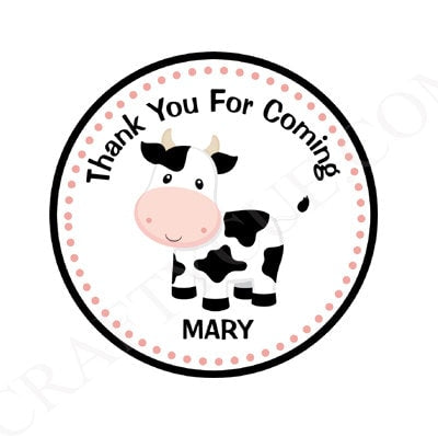 Cow Goody Bags, Cow Favor Bags, Cow Gift Bags, Farm Goody Bags, Farm Animal Goody Bags - Farm Birthday Party