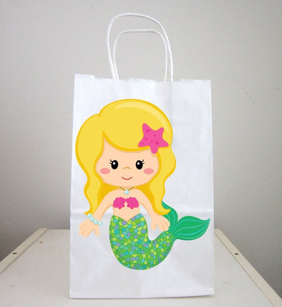 Mermaid Goody Bags, Mermaid Gift Bags, Mermaid Favor Bags, Mermaid Party Bags, Mermaid Favors