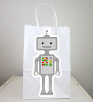 Robot Goody Bags, Robot Gift Bags, Robot Favor Bags, Robot Party Bags, Robot Favors