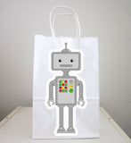 Robot Goody Bags, Robot Gift Bags, Robot Favor Bags, Robot Party Bags, Robot Favors