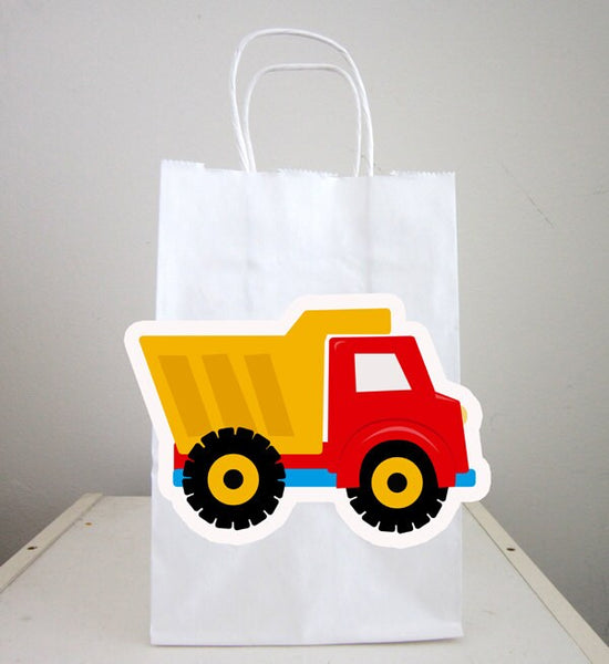 Truck Goody Bags, Dump Truck Goody Bags, Construction Birthday Goody Bags, Construction Goody Bags