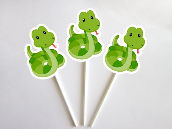 Snake Cupcake Toppers