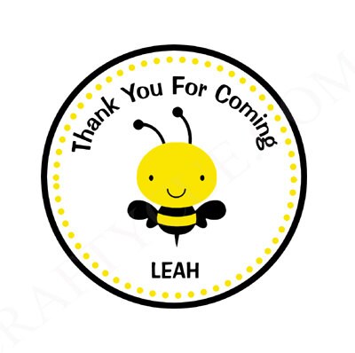 Bee Cupcake Toppers, Bumble Bee Cupcake Toppers