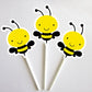 Bee Cupcake Toppers, Bumble Bee Cupcake Toppers
