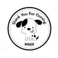 Dog Cupcake Toppers, Puppy Cupcake Toppers, Dalmatian Cupcake Toppers (7317304A)