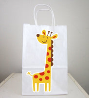 Giraffe Goody Bags, Girafe Favor Bags, Girafe Party Bags, Jungle Animal Goody Bags, Jungle Animal Party Bags - Jungle Party Baby Shower