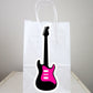 Guitar Goody Bags, Guitar Favor Bags, Guitar Gift Bags, Guitar Goodie Bags, Rock Star Goody Bags - Pink Guitar, Girl Guitar