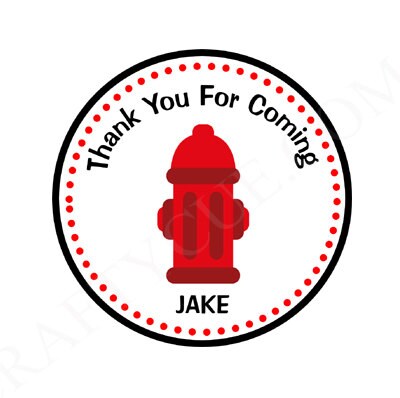 Fire Hydrant Cupcake Toppers