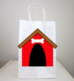 Dog House Cupcake Toppers - Red Dog House