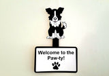 Puppy Party Cupcake Toppers - Dog Cupcake Toppers - Border Collies Cupcake Toppers