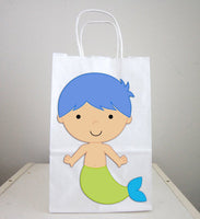 Mermaid Goody Bags, Merman Goody Bags, Boy Mermaid Goody Bags, Mermaid Gift Bags, Mermaid Favor Bags, Mermaid Party Bags, Mermaid Favors