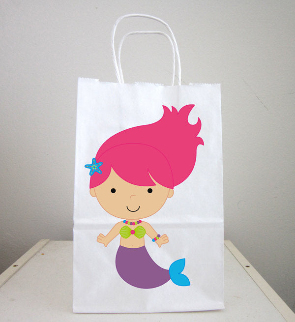 Mermaid Goody Bags, Mermaid Gift Bags, Mermaid Favor Bags, Mermaid Party Bags, Mermaid Favors