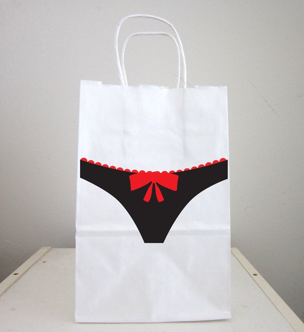 Bachelorette Party Goody Bags, Bachelorette Party Favor Bag, Bachelorette Gift Bag, Lingerie Party Goody Bag, Bridal Shower Goody Bag, Panty
