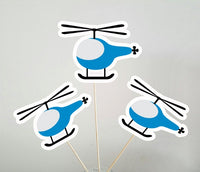 Helicopter Cupcake Toppers