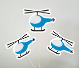 Helicopter Cupcake Toppers