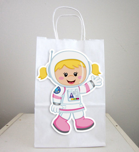 Space Party Goody Bags,  Girl Astronaut Goody Bags, Space Goody Bags, Space Favor Bags, Astronaut Favor Bags