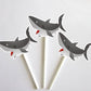 Shark Cupcake Toppers - Fish Cupcake Toppers - Under The Sea Cupcake Toppers (62817616P)