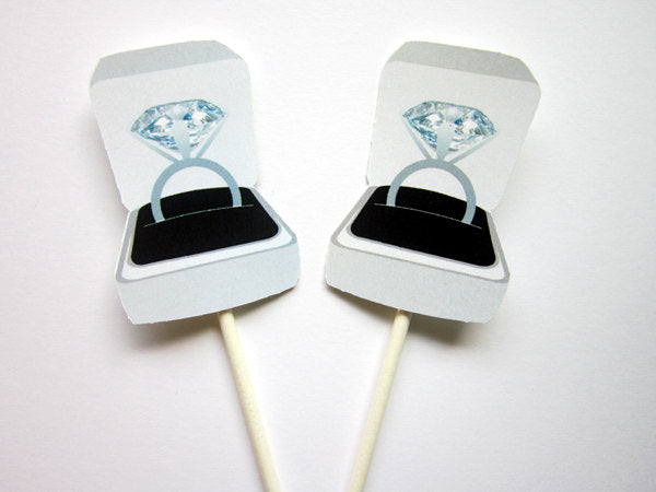 Diamond Ring Goody Bags, Diamond Ring Favor Bags, Engagement Party Favors