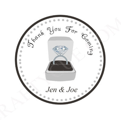 Diamond Ring Goody Bags, Diamond Ring Favor Bags, Engagement Party Favors