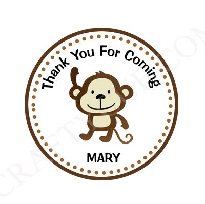 Monkey Cupcake Toppers, Monkey Baby Shower, Monkey Birthday