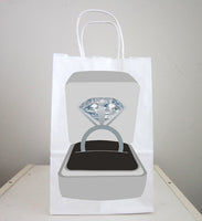 Diamond Ring Goody Bags, Diamond Ring Favor Bags, Engagement Party Favors