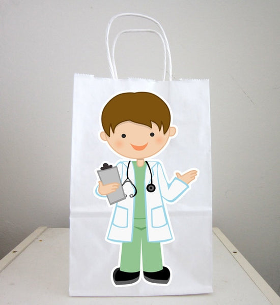 Doctor Goody Bags, Doctor Favor Bags, Doctor Goodie Bags, Doctor Birthday Party, Doctor Favors