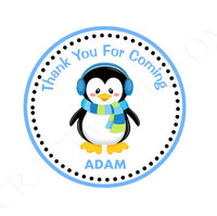 Penguin Goody Bags, Penguin Favor Bags, Penguin Party Bags, Winter Onederland Favor, Goody, Gift Bags, Boy Penguin