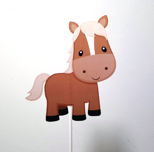 Horse Cupcake Toppers, Pony Cupcake Toppers