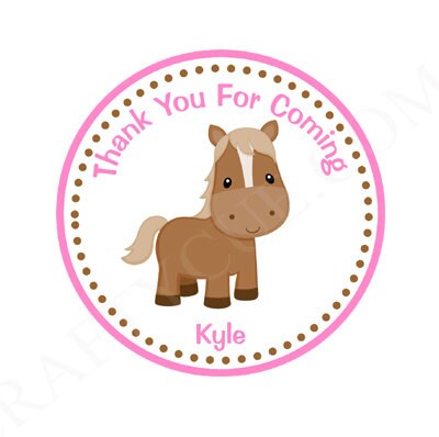 Horse Cupcake Toppers, Pony Cupcake Toppers