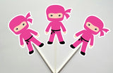 Ninja Cupcake Toppers, Girl Ninja Cupcake Toppers (93016951P)