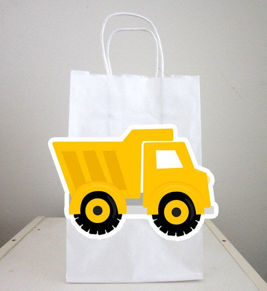 Dump Truck Goody Bags, Dump Truck Goody Bags, Construction Birthday Goody Bags, Construction Goody Bags