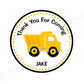 Dump Truck Cupcake Toppers, Construction Party Cupcake Toppers - Item# 0713161120PM