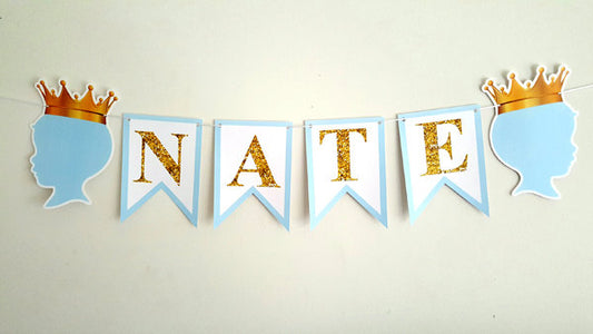 Prince Baby Shower Cupcake Toppers - Royal Prince Cupcake Toppers