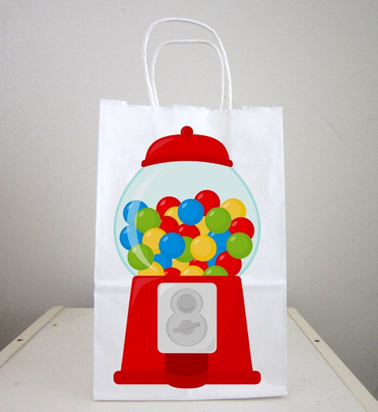 Bubble Gum Machine Goody Bags, Gumball Machine, Candy Goody Bags, Candy Favor Bags, Candy Gift Bags, Bubble Gum Machine Favor, Sweet Sixteen