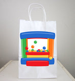 Bounce Party Goody Bags, Bounce Party Favor Bags, Bounce Party Gift Bags, Ball Pit, Jumping