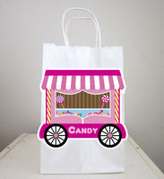 Candy Goody Bags, Candy Cart Goody Bags, Candy Favor Bags, Candy Gift Bags, Bubble Gum Machine Favor, Sweet Sixteen Goody Bags