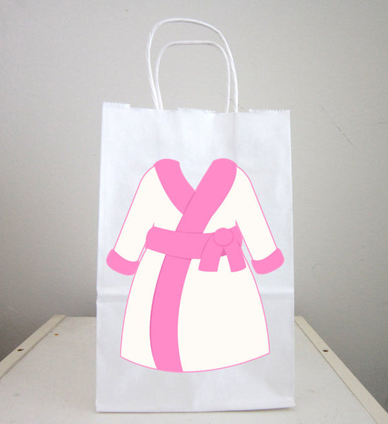Spa Robe Goody Bags, Spa Favor Bags, Spa Party Bags, Spa Party Bags, Spa Birthday, Robe Goody Bags