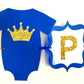 Prince Baby Shower Cupcake Toppers - Royal Prince Cupcake Toppers with Gold Crowns (93016941P)