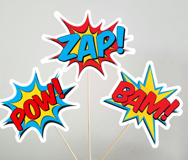 Superhero Goody Bags, Superhero Favor Bags, Superhero Birthday Party Bags, Superhero Burst Bags