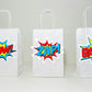 Superhero Goody Bags, Superhero Favor Bags, Superhero Birthday Party Bags, Superhero Burst Bags