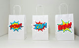 Superhero Goody Bags, Superhero Favor Bags, Superhero Birthday Party Bags, Superhero Burst Bags