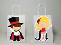 Magician Goody Bags, Magician Favor Bags, Magician Gift Bags, Magician Party Bags, Magic Birthday