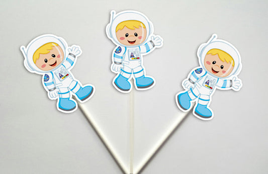 Astronaut Cupcake toppers, Space Cupcake Toppers