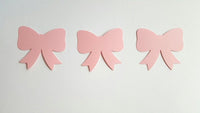 24 Bow Die Cuts, Hair Bow Die Cuts, Bow Cutouts, Bow Cut Outs  - 2.5"